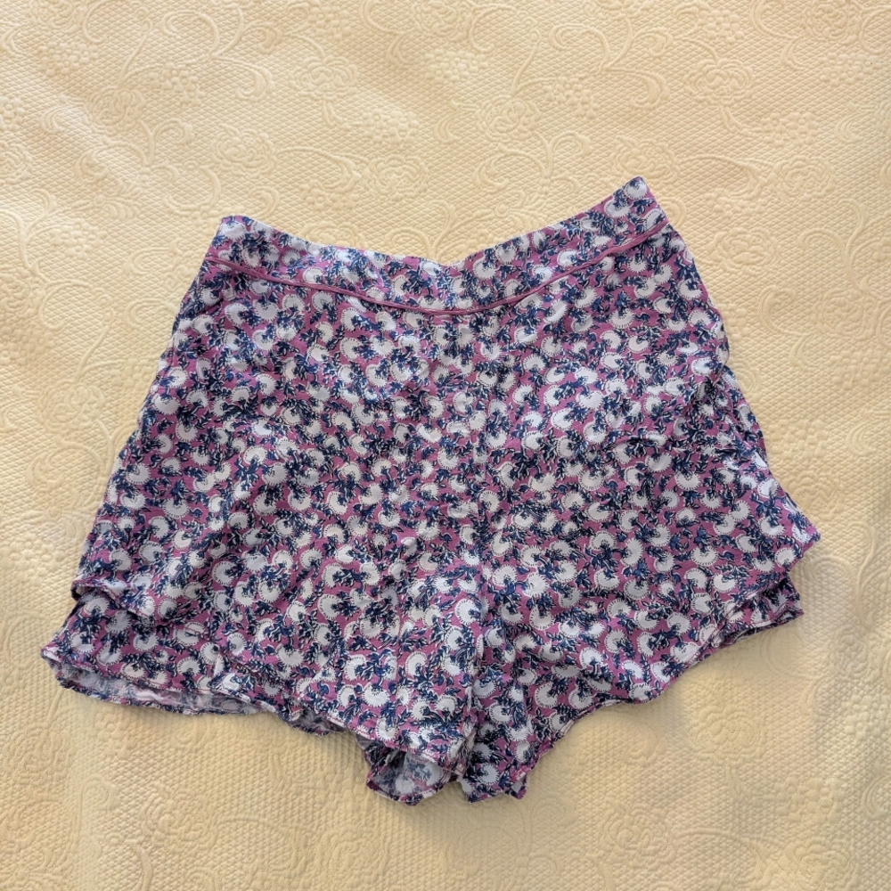 Anthropologie Floral Patterned Shorts